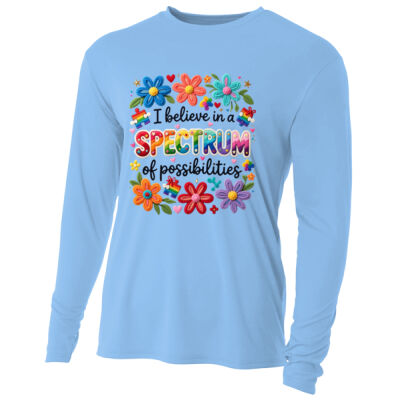 I Believe in a Spectrum of Possibilities 87-001 - Adult Cooling Performance Long Sleeve Tee Thumbnail