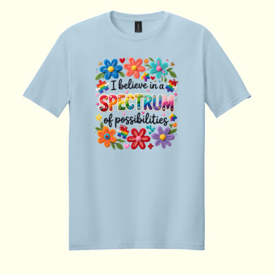 I Believe in a Spectrum of Possibilities 87-001 - Adult Softstyle ® T Shirt Thumbnail