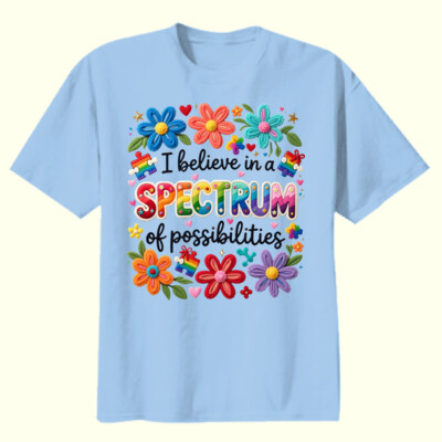 I Believe in a Spectrum of Possibilities 87-001 - Youth Heavy Cotton 100% Cotton T Shirt Thumbnail