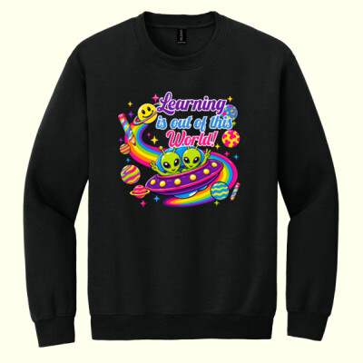 Learning is out of this world! 99-254 - Heavy Blend Crewneck Sweatshirt Thumbnail
