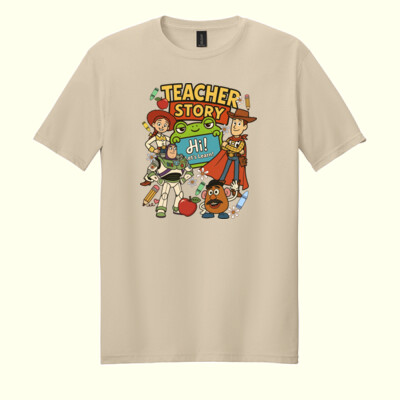 Teacher Story Vintage 99-255 - Adult Softstyle ® T Shirt Thumbnail