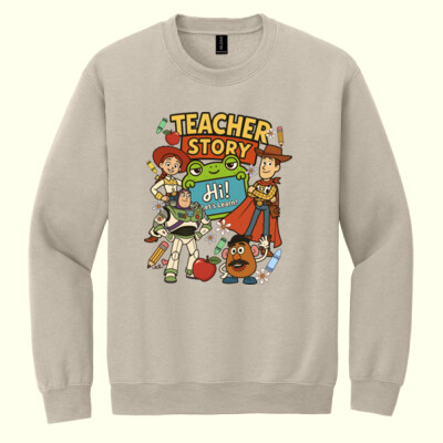 Teacher Story Vintage 99-255 - Heavy Blend Crewneck Sweatshirt Thumbnail