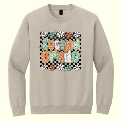 Second Grade Groovy 89-000 - Heavy Blend Crewneck Sweatshirt Thumbnail