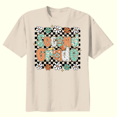 Second Grade Groovy 89-000 - Youth Heavy Cotton 100% Cotton T Shirt Thumbnail