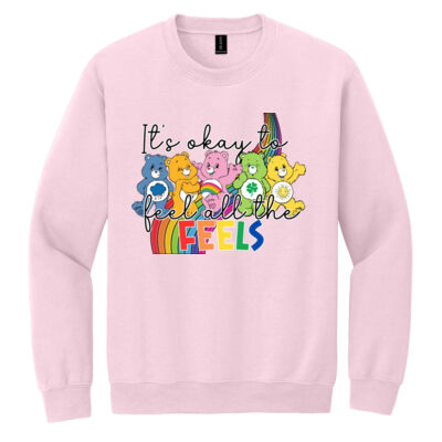 It's Okay to Feel All the Feels 99-191 - Heavy Blend Crewneck Sweatshirt Thumbnail