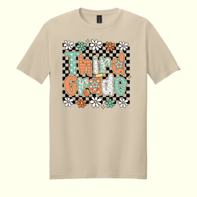 Third Grade Groovy 89-001 - Adult Softstyle ® T Shirt Thumbnail