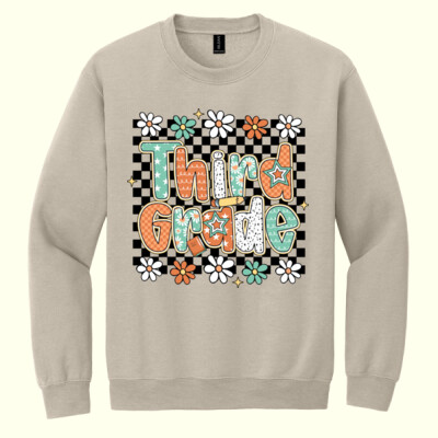 Third Grade Groovy 89-001 - Heavy Blend Crewneck Sweatshirt Thumbnail