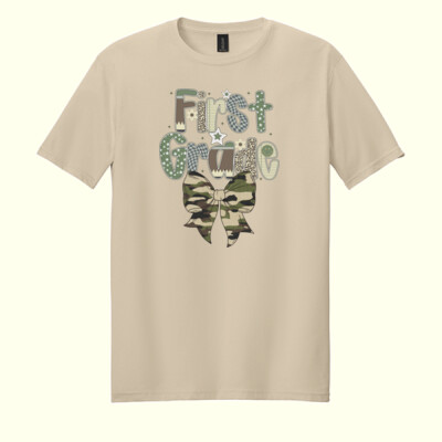 First Grade Camo 89-002 - Adult Softstyle ® T Shirt Thumbnail