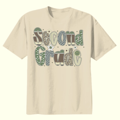Second Grade Camo 89-003 - Youth Heavy Cotton 100% Cotton T Shirt Thumbnail