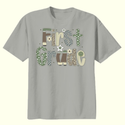 First Grade Camo 89-004 - Youth Heavy Cotton 100% Cotton T Shirt Thumbnail