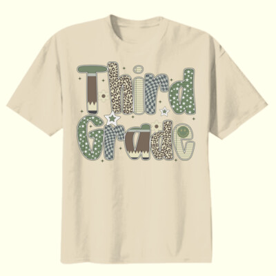 Third Grade Camo 89-005 - Youth Heavy Cotton 100% Cotton T Shirt Thumbnail