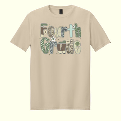Fourth Grade Camo 89-006 - Adult Softstyle ® T Shirt Thumbnail