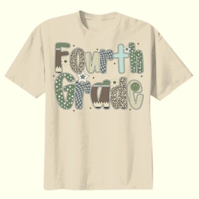 Fourth Grade Camo 89-006 - Youth Heavy Cotton 100% Cotton T Shirt Thumbnail