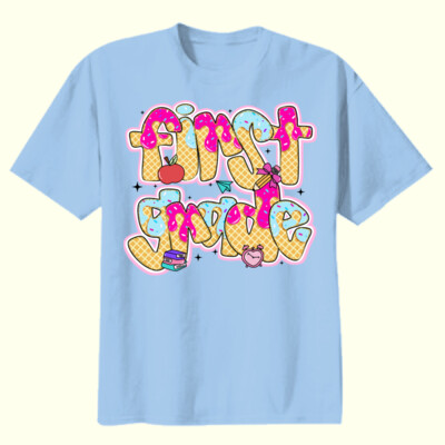 First Grade Ice Cream 89-007 - Youth Heavy Cotton 100% Cotton T Shirt Thumbnail