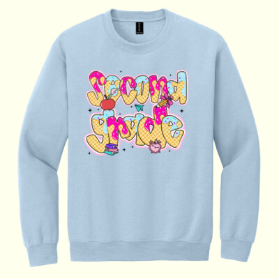 Second Grade Ice Cream 89-008 - Heavy Blend Crewneck Sweatshirt Thumbnail
