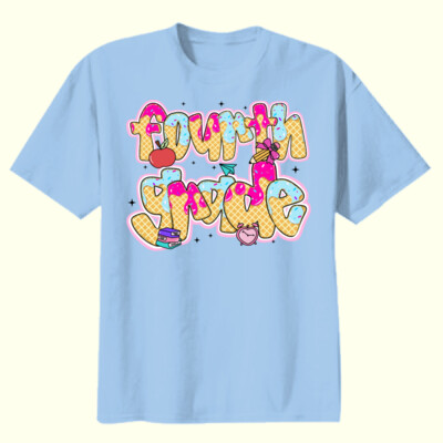Fourth Grade Ice Cream 89-009 - Youth Heavy Cotton 100% Cotton T Shirt Thumbnail