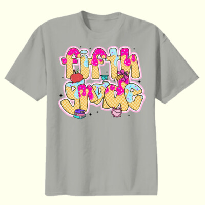 Fifth Grade Ice Cream 89-011 - Youth Heavy Cotton 100% Cotton T Shirt Thumbnail