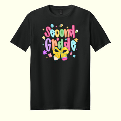 Second Grade Bow 89-014 - Adult Softstyle ® T Shirt Thumbnail