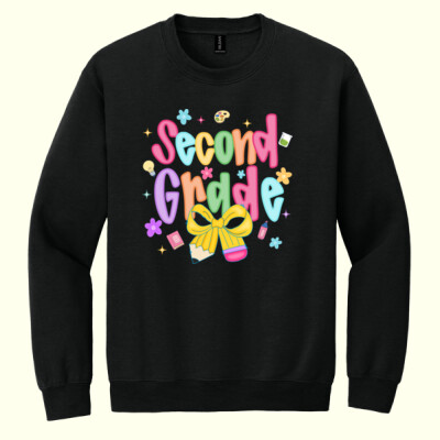 Second Grade Bow 89-014 - Heavy Blend Crewneck Sweatshirt Thumbnail
