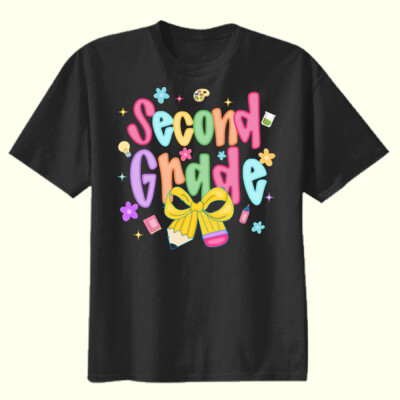 Second Grade Bow 89-014 - Youth Heavy Cotton 100% Cotton T Shirt Thumbnail