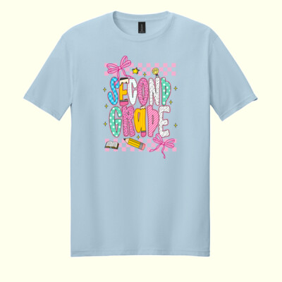 Second Grade Coquette 89-015 - Adult Softstyle ® T Shirt Thumbnail