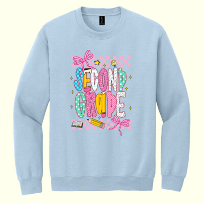 Second Grade Coquette 89-015 - Heavy Blend Crewneck Sweatshirt Thumbnail