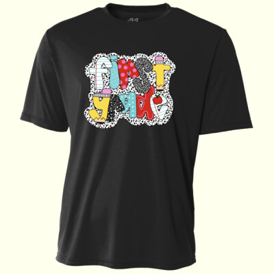 First Grade Polka Dots 89-018 - Adult Cooling Performance Short Sleeve Tee Thumbnail