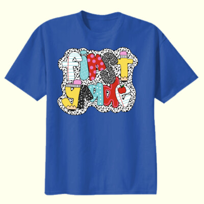 First Grade Polka Dots 89-018 - Youth Heavy Cotton 100% Cotton T Shirt Thumbnail
