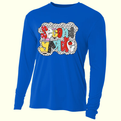 Second Grade Polka Dots 89-019 - Adult Cooling Performance Long Sleeve Tee Thumbnail