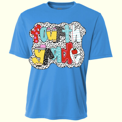 Fourth Grade Polka Dots 89-021 - Youth Cooling Performance Short Sleeve Tee Thumbnail