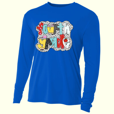 Fourth Grade Polka Dots 89-021 - Adult Cooling Performance Long Sleeve Tee Thumbnail