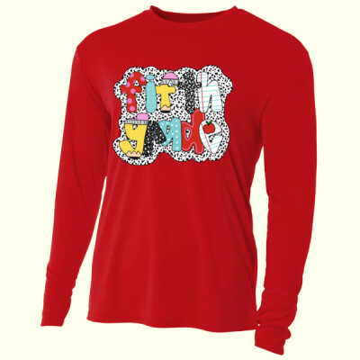 Fifth Grade Polka Dots 89-022 - Adult Cooling Performance Long Sleeve Tee Thumbnail