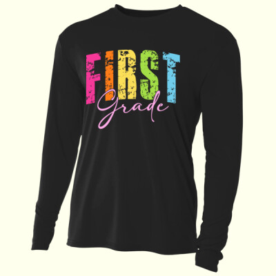 First Grade Letters 89-023 - Adult Cooling Performance Long Sleeve Tee Thumbnail