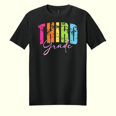 Third Grade Letters 89-025 - Adult Softstyle ® T Shirt Thumbnail