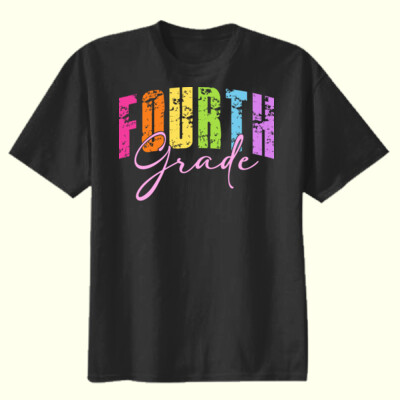 Fourth Grade Letters 89-026 - Youth Heavy Cotton 100% Cotton T Shirt Thumbnail