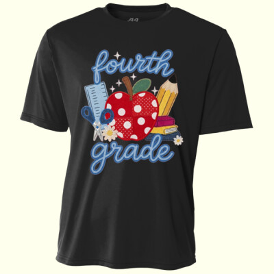 Fourth Grade Faux Patches 89-120 - Adult Cooling Performance Short Sleeve Tee Thumbnail