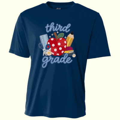 Third Grade Faux Patches 89-119 - Adult Cooling Performance Short Sleeve Tee Thumbnail