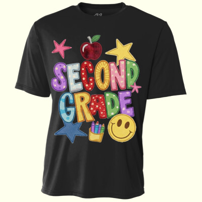 Second Grade Faux Patch 89-118 - Youth Cooling Performance Short Sleeve Tee Thumbnail