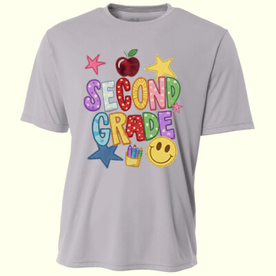 Second Grade Faux Patch 89-118 - Adult Cooling Performance Short Sleeve Tee Thumbnail