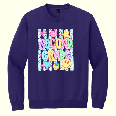 Second Grade Preppy 89-035 - Heavy Blend Crewneck Sweatshirt Thumbnail