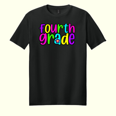 Fourth Grade Bright Colors 89-038 - Adult Softstyle ® T Shirt Thumbnail