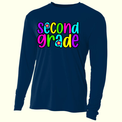 Second Grade Bright Colors 89-039 - Adult Cooling Performance Long Sleeve Tee Thumbnail