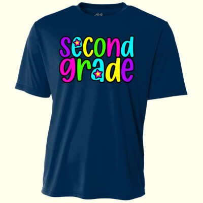 Second Grade Bright Colors 89-039 - Adult Cooling Performance Short Sleeve Tee Thumbnail