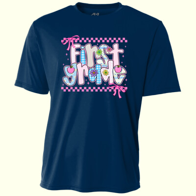 First Grade Coquette Checkered 89-040 - Adult Cooling Performance Short Sleeve Tee Thumbnail