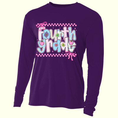 Fourth Grade Coquette Checkered 89-041 - Adult Cooling Performance Long Sleeve Tee Thumbnail