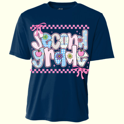 Second Grade Coquette Checkered 89-042 - Youth Cooling Performance Short Sleeve Tee Thumbnail