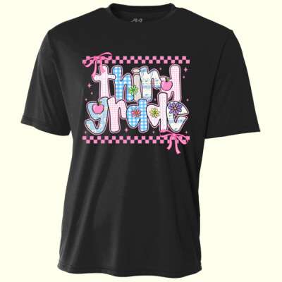 Third Grade Coquette Checkered 89-043 - Adult Cooling Performance Short Sleeve Tee Thumbnail