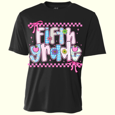 Fifth Grade Coquette Checkered 89-044 - Youth Cooling Performance Short Sleeve Tee Thumbnail