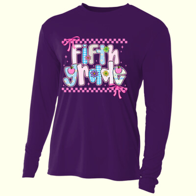 Fifth Grade Coquette Checkered 89-044 - Adult Cooling Performance Long Sleeve Tee Thumbnail