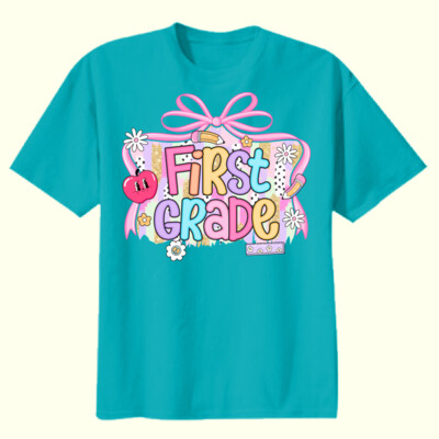 First Grade Coquette Apple 89-045 - Youth Heavy Cotton 100% Cotton T Shirt Thumbnail